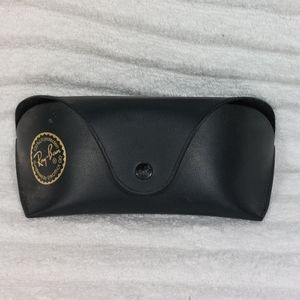 Authentic Ray-Ban Sunglass Eye Glasses Luxottica Soft Case Black Snap
